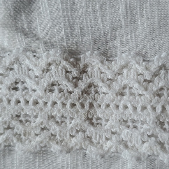 True Craft white sleeveless top lace trim  2X 100 % viscose - Picture 5 of 10